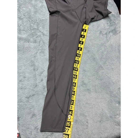Greyson High Waisted Leggings Womens M Gray  Stretch Gym Activewear Pockets - Picture 4 of 14